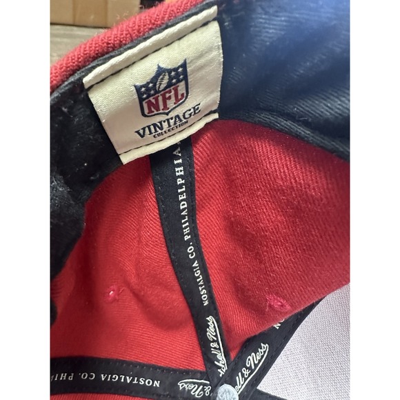 San Francisco 49ers NFL Mitchell & Ness Snapback Cap Red/Gold Vintage Collection - Picture 4 of 6